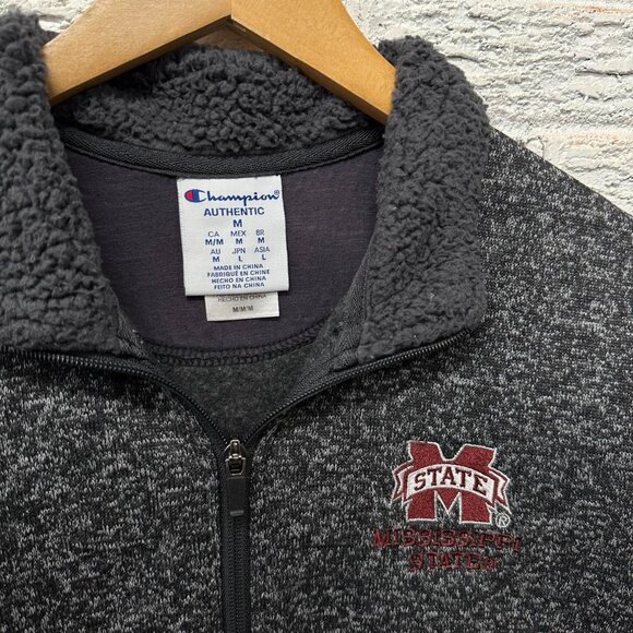 Champion Mississippi State Cute Zip Up Fleece Jacket Medium - Picture 4 of 4
